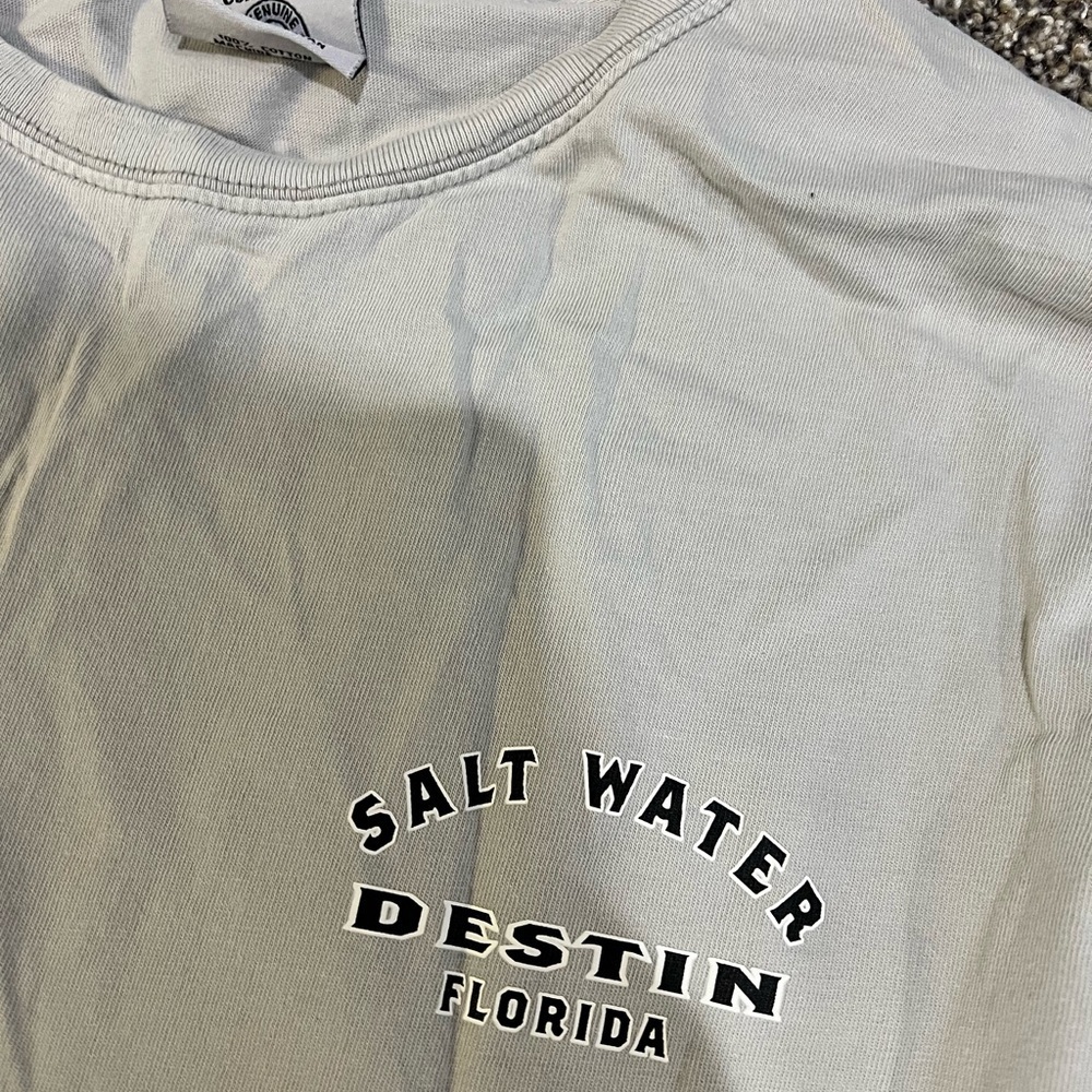 Gray Long Sleeve Salt Water Shirt - Picture 3 of 5